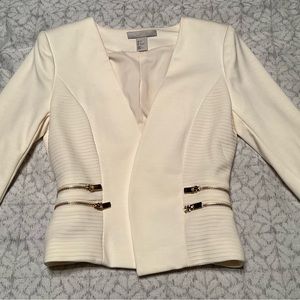 H&M Cream blazer. Size 6. 3/4 sleeve